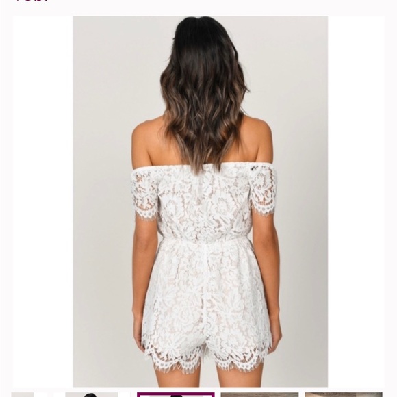 Tobi Julie Ivory Romper - Picture 2 of 4